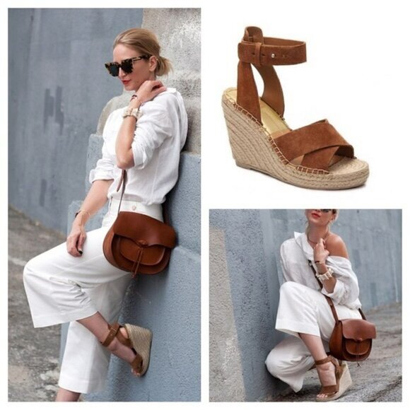 Dolce Vita Suede Espadrille Wedges - Picture 1 of 8